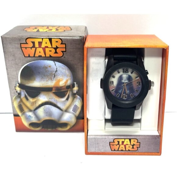 Star Wars Darth Vader Black Watch in Stormtrooper Display Box New Gift Disney - Picture 1 of 10